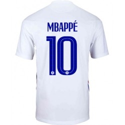 Camisola França Kylian Mbappé 10 Equipamento Segundo Euro 2020 Manga Curta